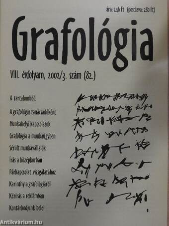 Grafológia 2002. március