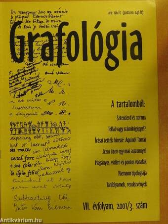 Grafológia 2001. március