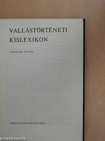 Vallástörténeti kislexikon