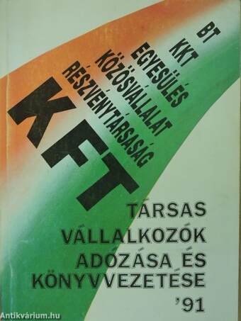 Társasvállalkozók adózása és könyvvezetése '91