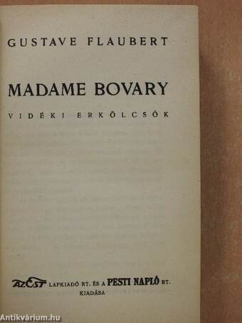 Madame Bovary