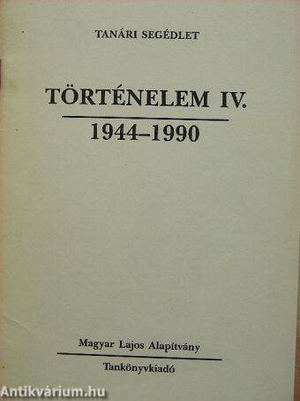 Történelem IV.