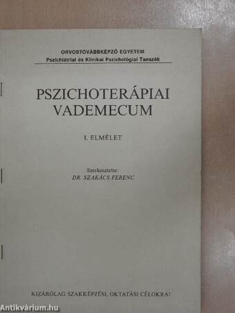 Pszichoterápiai vademecum I-III.