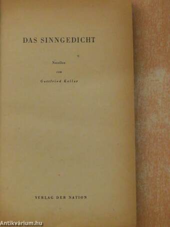 Das Sinngedicht