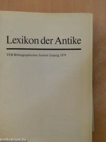 Lexikon der Antike