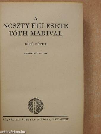 A Noszty fiu esete Tóth Marival I-II.