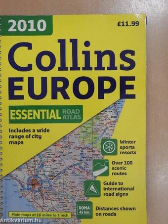 Collins Road Atlas Europe 2010