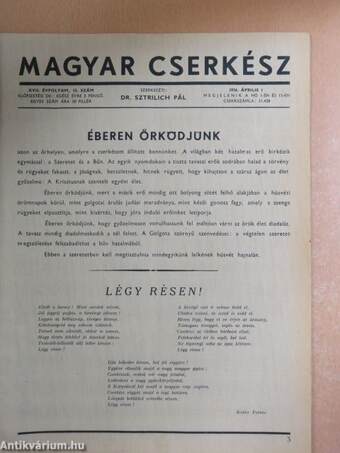 Magyar Cserkész 1936. április 1.