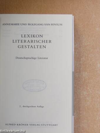 Lexikon literarischer Gestalten