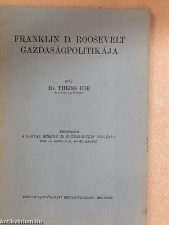 Franklin D. Roosevelt gazdaságpolitikája