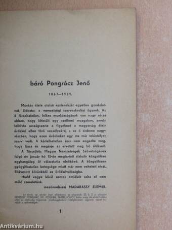 A Törzsökös Magyar Nemzetségek Szövetsége értesítője. 2. szám. 1939. évi junius hó