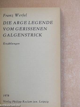 Die Arge Legende vom Gerissenen Galgenstrick