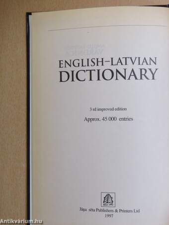 English-Latvian Dictionary