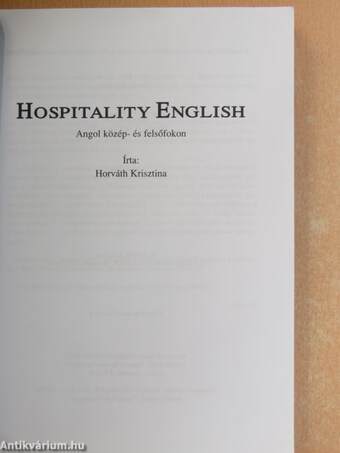 Hospitality English