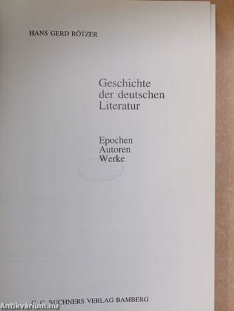 Geschichte der deutschen Literatur