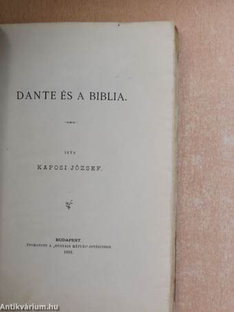 Dante és a biblia