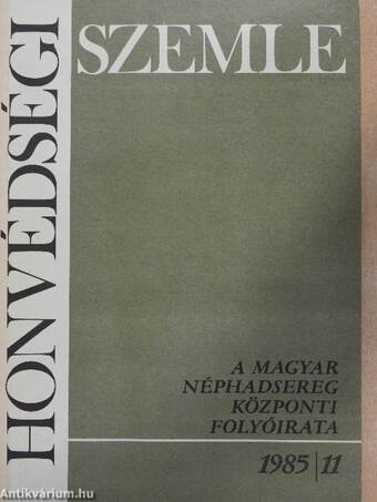 Honvédségi Szemle 1985/11.