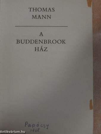 A Buddenbrook ház