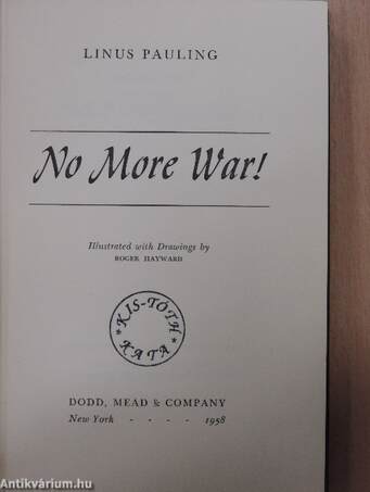 No More War!