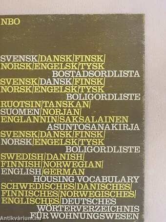 Svensk-Dansk-Finsk-Norsk-Engelsk-Tysk Bostadsordlista