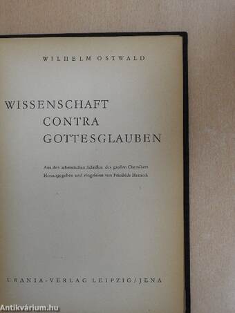 Wissenschaft Contra Gottesglauben