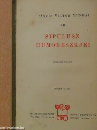 Sipulusz humoreszkjei III.