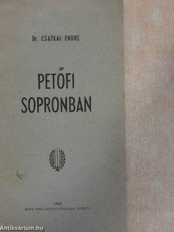 Petőfi Sopronban