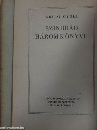 Szindbád három könyve