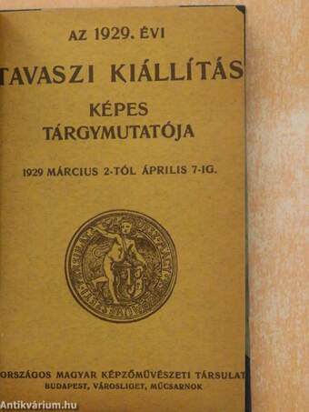 Az 1929. évi tavaszi kiállítás képes tárgymutatója