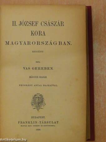 II. József császár kora Magyarországban