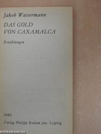 Das Gold von Caxamalca