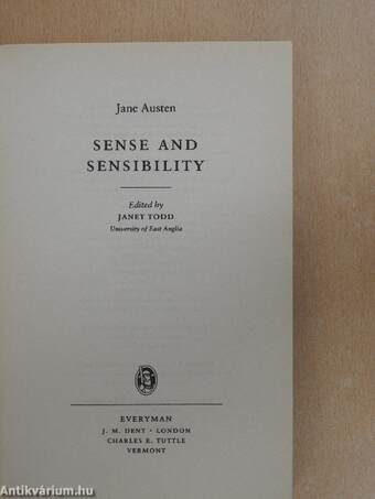 Sense And Sensibility