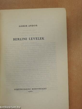 Berlini levelek