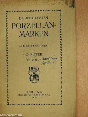 Die Wichtigsten Porzellanmarken