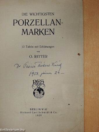 Die Wichtigsten Porzellanmarken