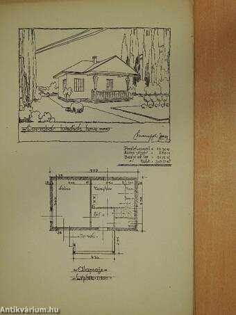 30 kertes-ház terve és látképe (nem teljes)