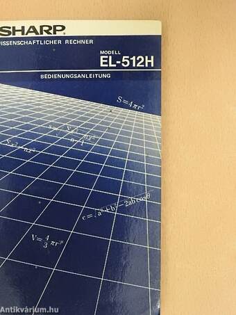 SHARP EL-512H Bedienungsanleitung