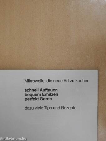 Mikrowelle: die neue Art zu kochen