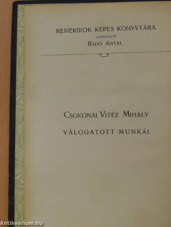 Csokonai Vitéz Mihály válogatott munkái