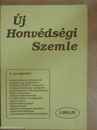 Új honvédségi szemle 1991., 1994., 1996-2000., 2002. (vegyes számok) (17 db)