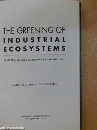 The Greening of Industrial Ecosystems