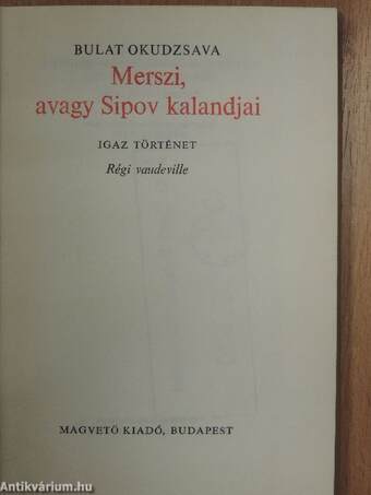 Merszi, avagy Sipov kalandjai