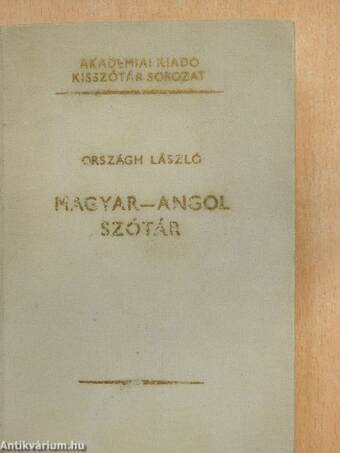 Magyar-angol szótár