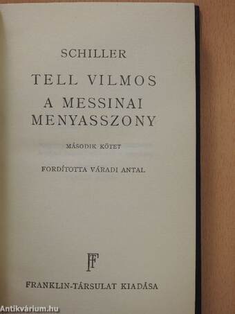 Tell Vilmos/A messinai menyasszony