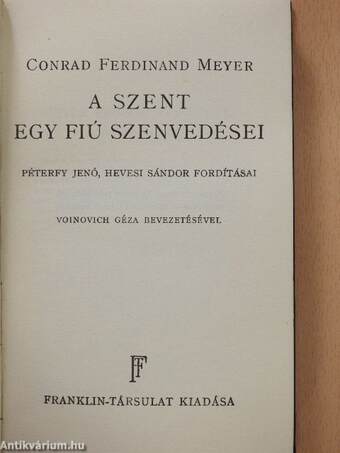 A szent/Egy fiú szenvedései