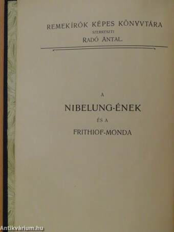 A Nibelung-ének és a Frithiof-monda I-II.