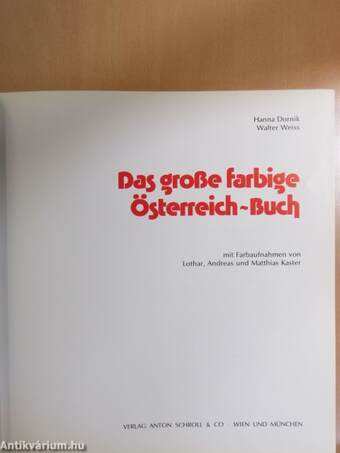 Das große farbige Österreich-Buch