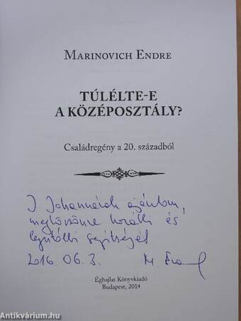 Túlélte-e a középosztály? (dedikált példány)