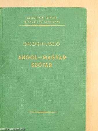 Angol-magyar szótár