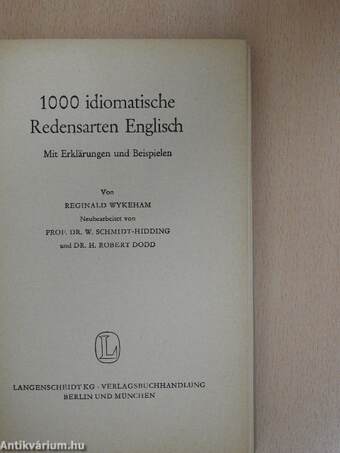 1000 idiomatische Redensarten Englisch